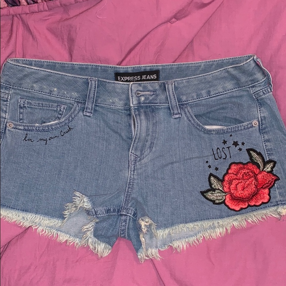 Express jean shorts